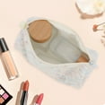 thumbnail image 5 of Unique Bargains 1 Pc Plush Style Drawstring Makeup Bag for Vacation White Wool, 5 of 6