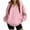 OB16-Pink, variant on Lumtrix Oversized Hoodies for Women Fleece Plain V Neck Sweatshirt with Pocket Casual Long Sleeve Pullover Sweaters Y2k Tops Black M