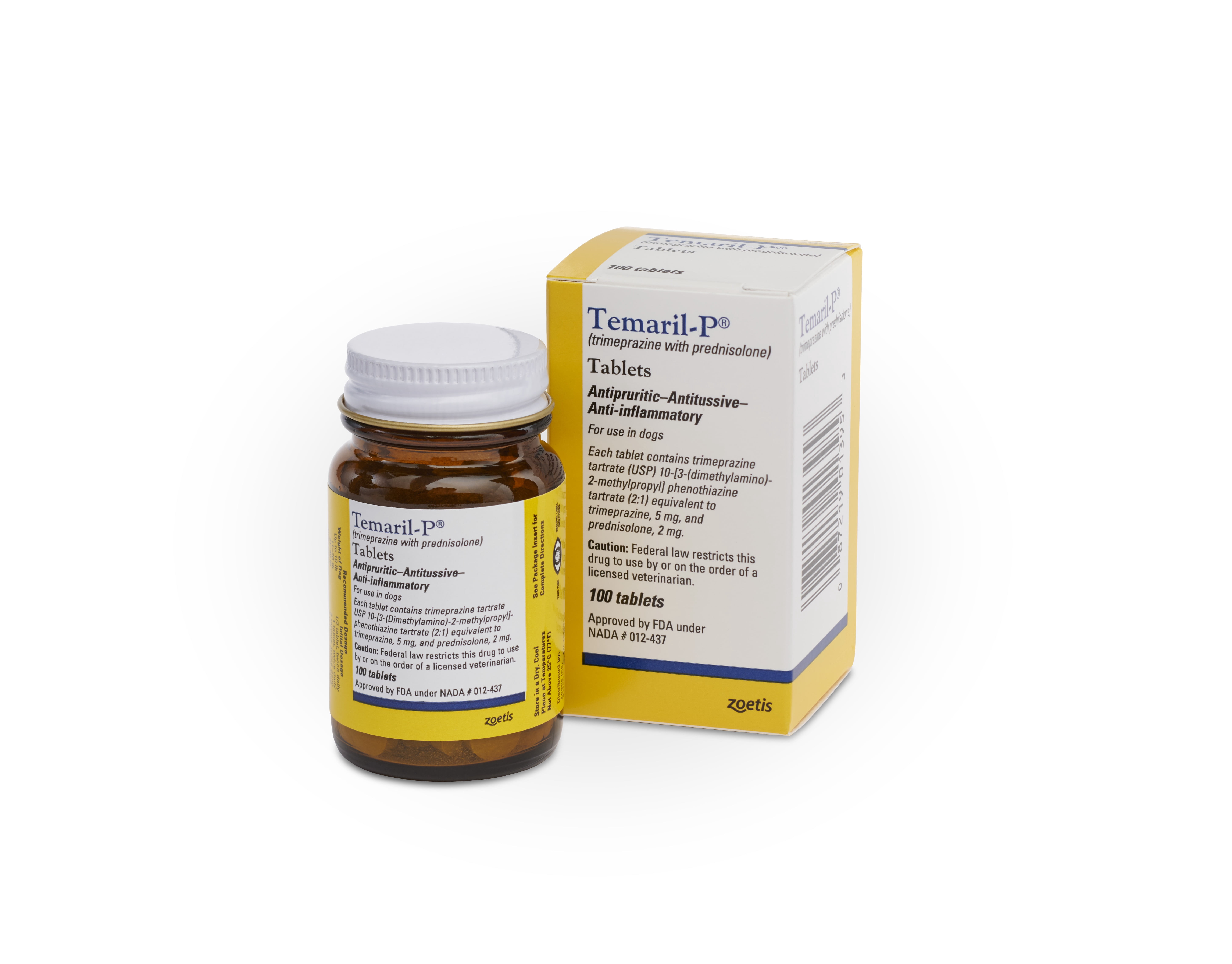 Temaril-P 5mg-2mg (trimeprazine with prednisolone) Tablet