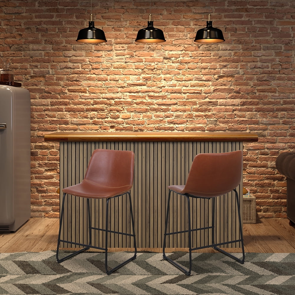 Lowestbest Modern Kitchen Dining Bar Chair with Backrest Seat with Non-Slip Foot Pad, Bronze Lowestbest Modern Kitchen Dining Bar Chair with Backrest Seat with Non-Slip Foot Pad, Bronze