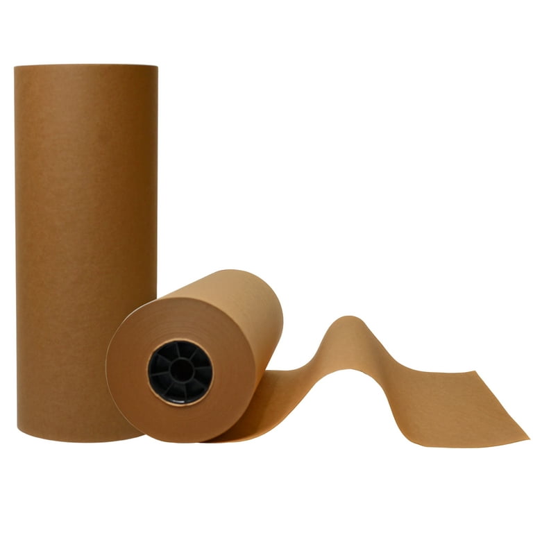 Wod Tape Brown Kraft Paper Roll - 8 inch x 1000 Feet - Made in USA for Packaging Moving Storage Kpn-40