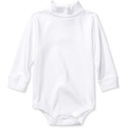 L/s Solid Turtleneck Creeper