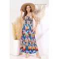 thumbnail image 4 of Vestido Grace Karin 2025, casual, playa, línea A, maxi azul L, 4 of 5