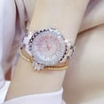 thumbnail image 4 of CNMODLE A02010 Femmes de Luxe Regarder Strass Cadran Acier Bracelet en Quartz Montre-Bracelet, 4 of 5