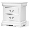 thumbnail image 3 of Furniture of America Vrai Transitional 2-Drawer Adult Nightstand, White, 3 of 7