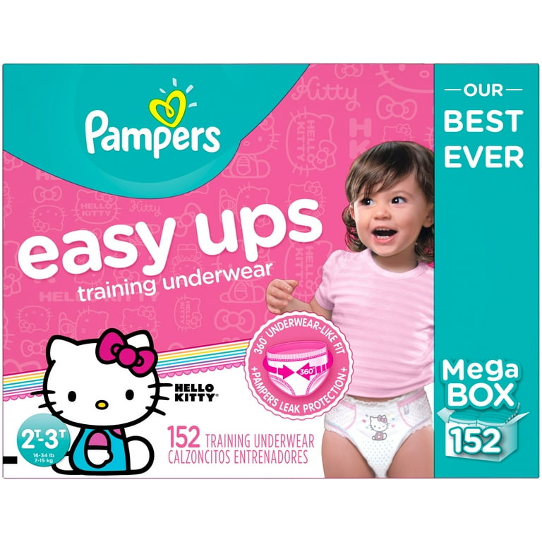 Pampers Easy Ups Hello Kitty® Training Underwear Size 3T-4T 66 ct Pack