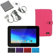 FileMate 16GB-Tablet-with-Google-Play-Bundle with Leather Clasp Case and Accessory Kit