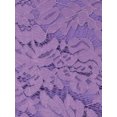thumbnail image 5 of DARING DIVA Asymmetric Hem Fishtail Ruffles Lace Dress S Light Purple, 5 of 6