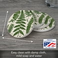 thumbnail image 3 of Thirstystone "Natural Ferns" 4-Pack Round Natural Sandstone Coasters, 3 of 6