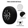 thumbnail image 4 of Rv Spare Tire Cover 14 inch - bat night sky purple cool Tire Covers for Trailers, Adjustable Camper Spare Tire Cover, 4 of 7