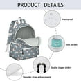 thumbnail image 4 of King Charles Cavalier Backpack for School,Cute School Bag,Schoolbag with Adjustable Shoulder Straps & Padded Back,13.4"x11"x4.7", 4 of 6