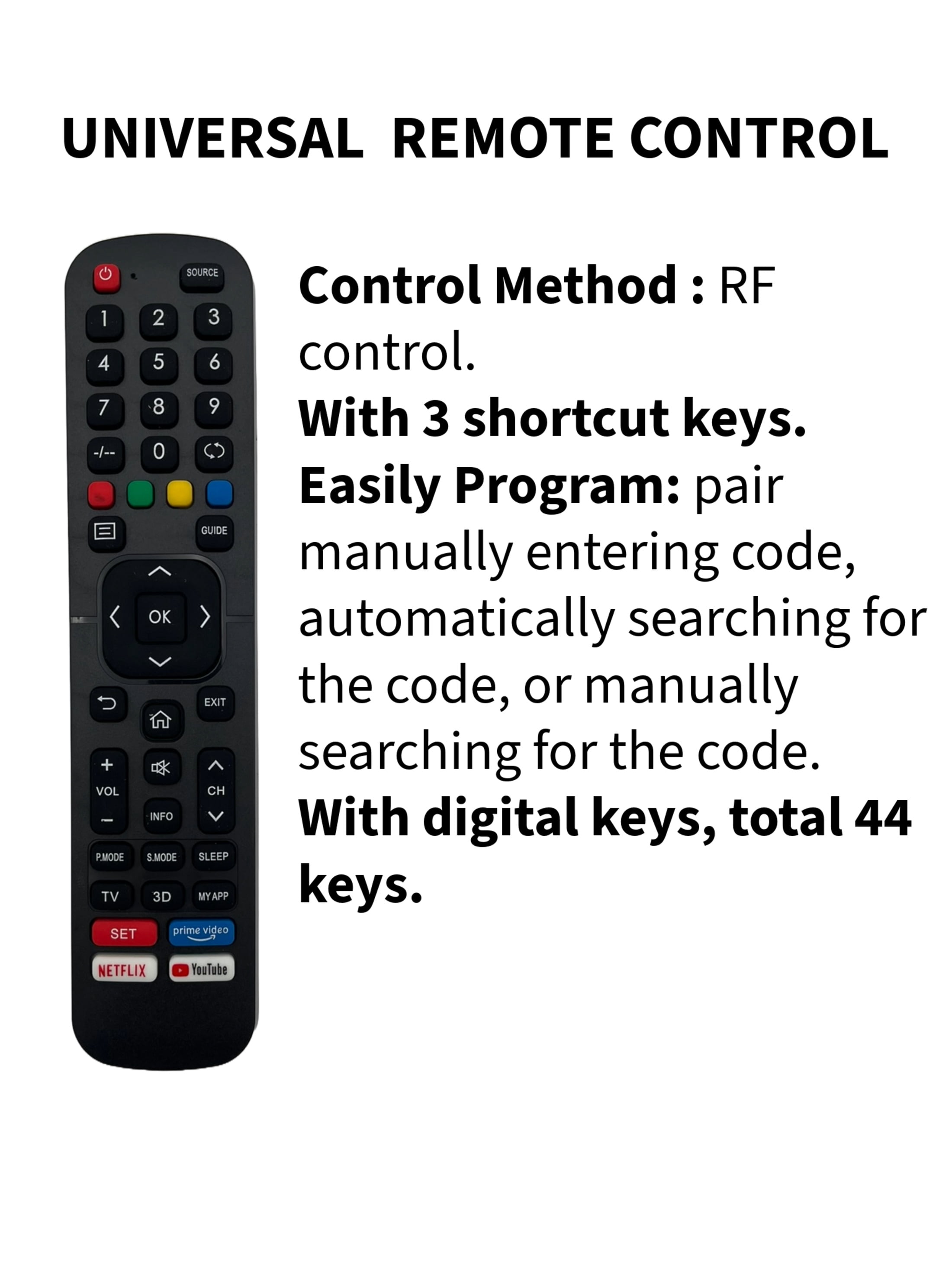 Emerald Full Motion TV Wall Mount Kit for 13-65” TVs, Swivel TV Mount with 10’ LED Cable and Universal Remote Control