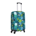 thumbnail image 3 of Haiem Shark And Leaves Luggage Cover Printed Suitcase Covers for Luggage Elastic Washable Suitcase Protector Fits 18-32 Inch Luggage-X-Large, 3 of 9