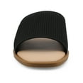 thumbnail image 6 of Journee Womens Prisilla Linen Slip On Flat Sandals, Widths Available, 6 of 9