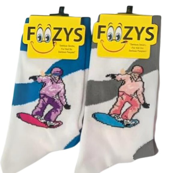 Foozys Mens Snowboarding Socks Novelty Socks