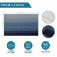 thumbnail image 6 of Blue Grey Ombre Geometric Placemats Set of 6, Modern Abstract Art Washable Wipeable Table Mats for Dining Tables, Indoor Outdoor Kitchen Place Mats for Holiday Party Table Decor, 6 of 9
