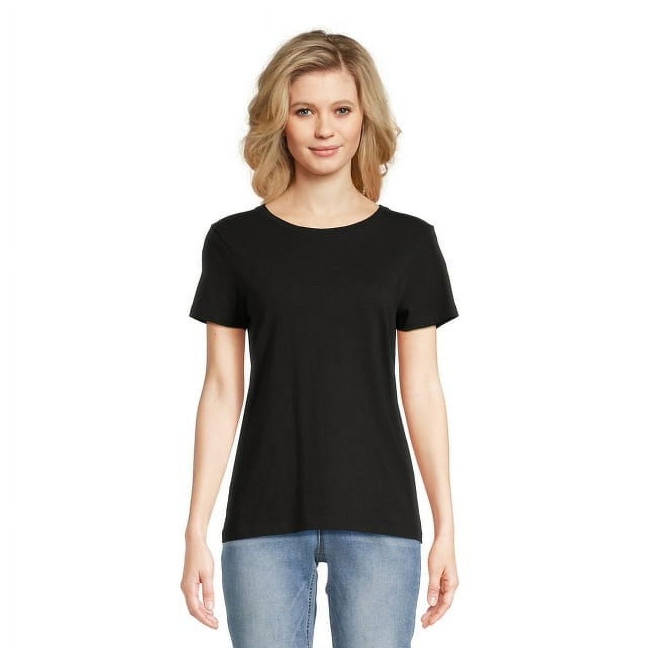 Time and Tru Women's Short Sleeve Crew Tee (5 Pack) - image 2 of 4