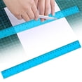 thumbnail image 2 of 12In Blue Plastic Ruler with Centimeter Scale and Clear Markings, Straight Measuring Tool for Office and Home Use, 1Pcs, 2 of 5