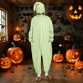 thumbnail image 2 of QATAINLAV Womens Fall Winter Hooded Bib Pants Solid Color Casual Front Zipper Jumpsuits Long Sleeve Overalls Rompers with Pocket, Mint Green, M, 2 of 10
