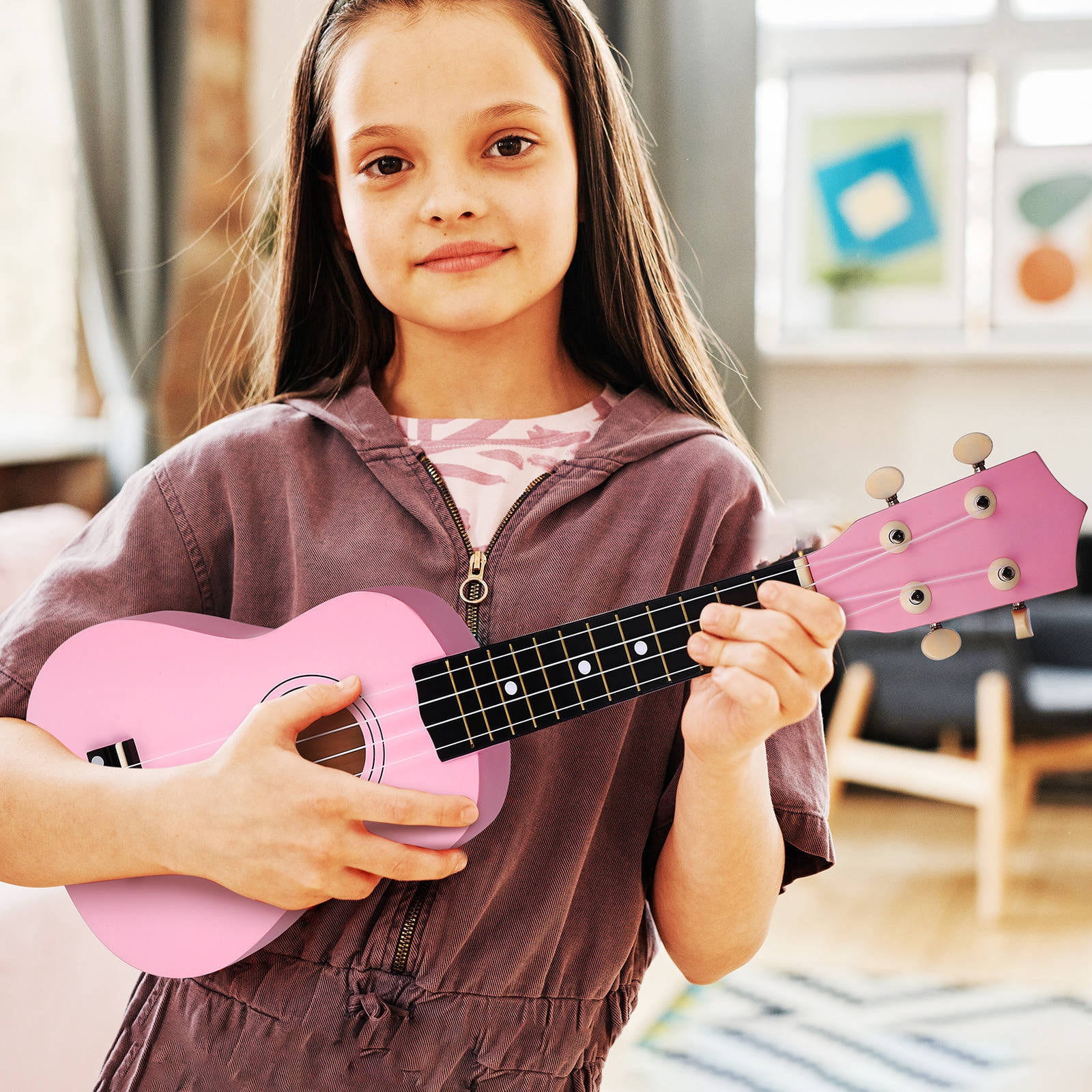 LOLIPPYY Ukulele Full Wood 1 Set -Term Playability Beginner Friendly