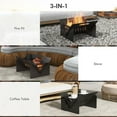 thumbnail image 6 of Topcobe Quick Assemble Firepit & 3-in-1 Stove Set - Wood Burning Fireplace with Coffee Table, Easy Carry Bag Included, Black, 6 of 7