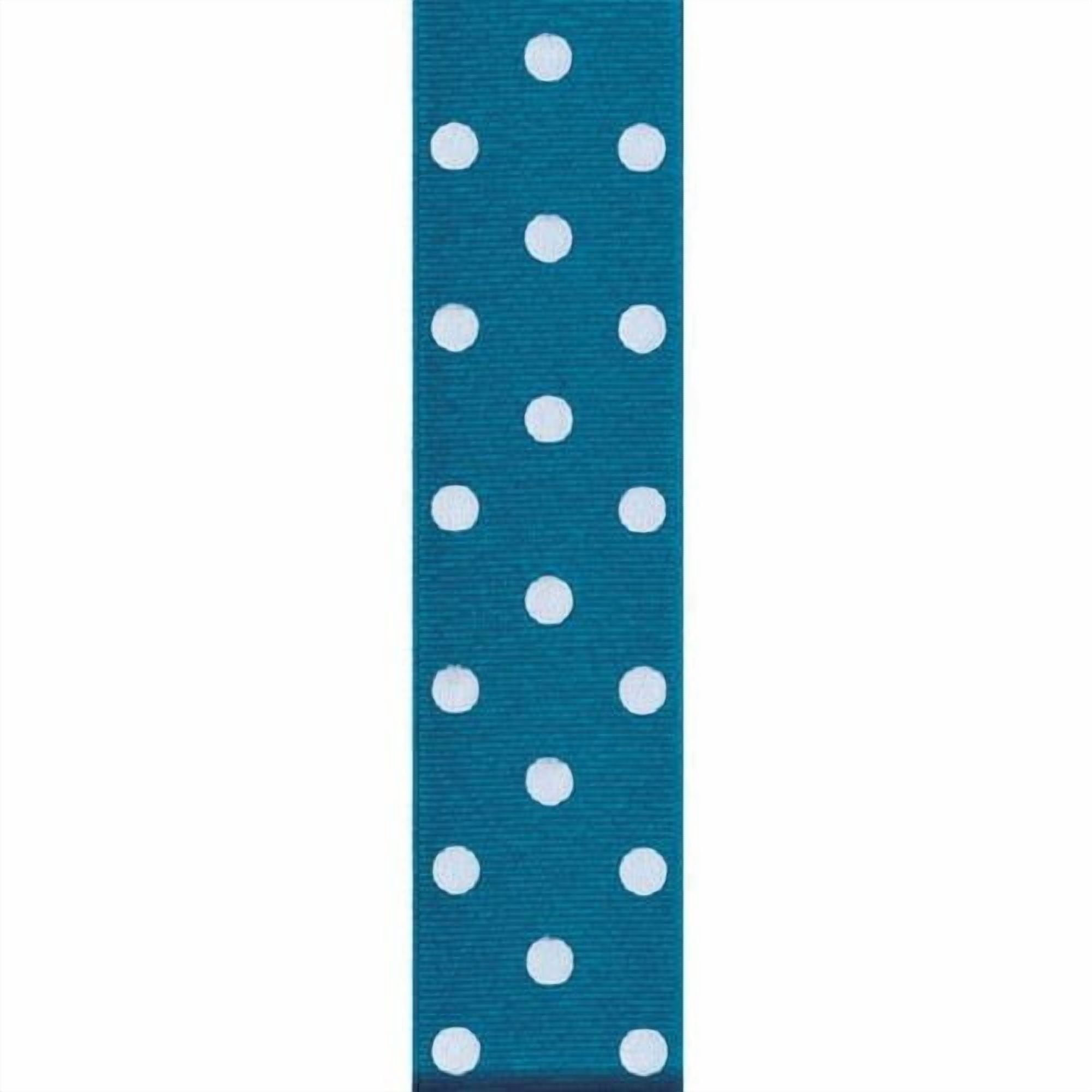 Offray 39mm Polka Dot Grosgrain Ribbon, Polka Dot