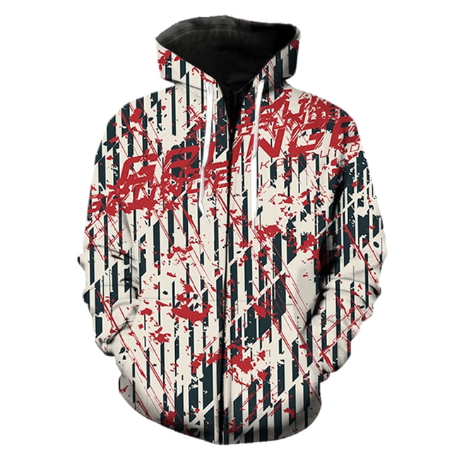 Sudadera con capucha y cremallera para hombre, unisex, de gran tamaño, con diseño de mariposa de dibujos animados, para adolescentes, ropa de calle informal de primavera, con capucha, chaquetas, sudad