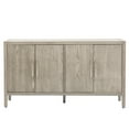 thumbnail image 4 of Harper & Bright Designs 4 Door Buffet Cabinet Sideboard with Adjustable Shelves, Wood Retro Accent Cabinet with Large Storage Space for Entryway and Living Room, Gray, 4 of 15