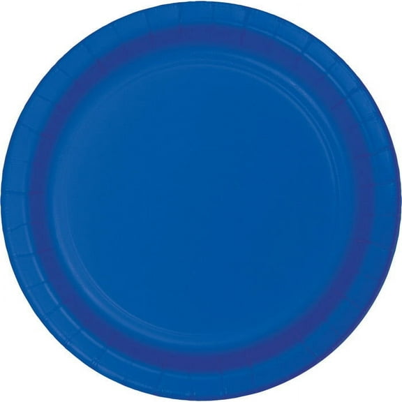 240 Count Bulk Pack Cobalt Blue Sturdy Style 8.75 inch Dinner Plates