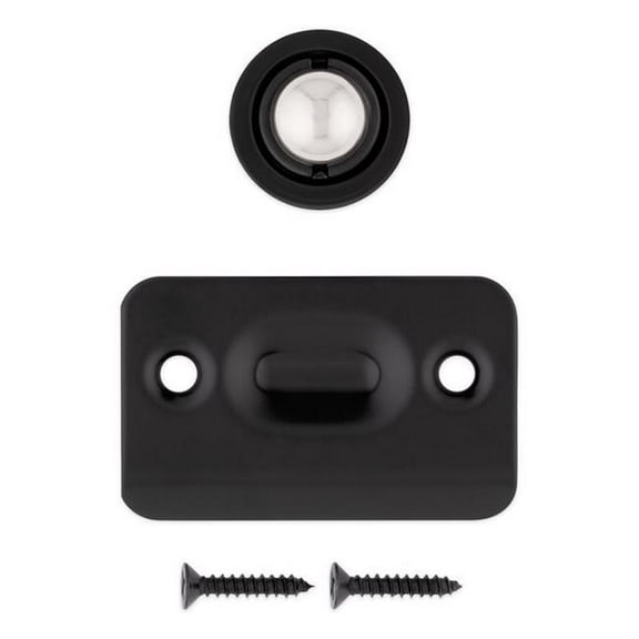 National Hardware Matte Black Drive-in Ball Catch N830-579