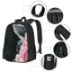 thumbnail image 2 of Disketp Pink White Ocean Waves Mochila Minimalista de Gran Capacidad, Mochila de Viaje para Escuela, Trabajo o Uso Diario, 2 of 6