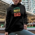 thumbnail image 2 of My Favorite Nurse Calls Me Dad, Father's Day, Black Hooded Sweatshirt or Hoodie, Large, 2 of 5