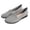 Gray, variant on Women Comfortable Knit Slip On Shoes for Dance Long Distance Walk Travel Mesh Breathable Step In Flats Loafers