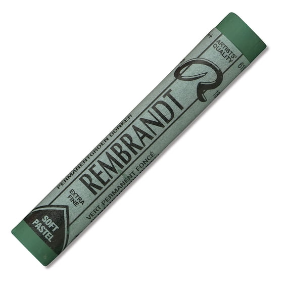 Rembrandt Soft Pastel - Permanent Green Deep 619.3, Full Stick