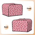 thumbnail image 3 of Honeii Strawberry and Ladybugs Print 4 slice Toaster Cover, Two Slice Toaster Dust-proof Cover For Kitchen Small Appliance and Fingerprint Protection, 3 of 7