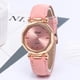 thumbnail image 1 of Reloj casual de cuero para mujer de moda Reloj de pulsera de cristal de cuarzo analógico de lujo, 1 of 2