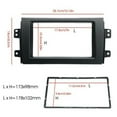 thumbnail image 3 of For 2007-13 Suzuki Sx4 Double Din Stereo Radio Plate Frame Panel Trim Dash Kit, 3 of 7