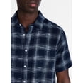 thumbnail image 4 of George Men's Poplin Shirt with Short Sleeves, Sizes XS-3XL, 4 of 5