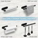 thumbnail image 3 of Paper Towel Holder Under Cabinet,Kitchen Roll Paper,Wall Mount Paper Holder Kitchen Tissue Towel Ra, 3 of 5