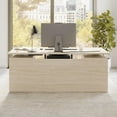 thumbnail image 6 of Stratus 72W Standing Desk with Drawers & Panel in Natural Elm - Engineered Wood, 6 of 8