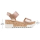 thumbnail image 4 of Sandalias de Cuña DREAM PAIRS REED-2 Champagne Tacón 6 cm, 4 of 6