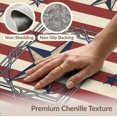 thumbnail image 6 of ODIKA 4'x6' Washable Area Rug Striped Farmhouse Border Patriotic Welcome July Independence Door Playful for Home Office, Under Desk, Non-Slip Chair-Friendly, Flatwoven, 6 of 7