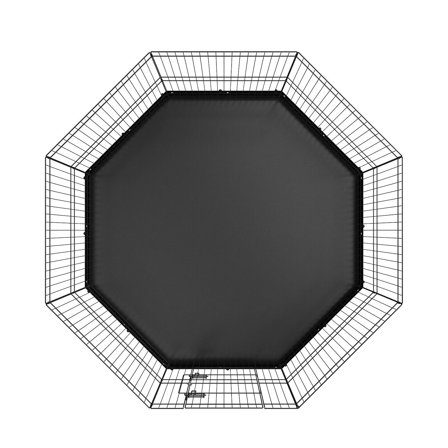 8-Panel Foldable Metal Dog Playpen with Bottom Liner, 24" Height Pet Exercise Fence & Kennel with Ground Anchors, Indoor/Outdoor Puppy Pen for Small Medium Dogs, Ideal for Camping and Yard Use