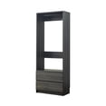 thumbnail image 2 of Benjara Dee Modular Closet System- 1 Metal Hanging Rod & 2 Drawer- Black Finish, 2 of 6