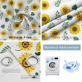 thumbnail image 2 of Spring Sunflowers Blackout Curtains for Bedroom, Green Leaves Yellow Floral Rustic Botanical Thermal Insulated Kitchen Drapes with Grommets, Light Blocking Window Treatment, 2 Panels 42" x 84", 2 of 7