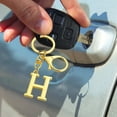 thumbnail image 6 of Personalized Initial Letter Keychain, Alloy Monogram Keychain for Women Men, Custom Name Key Ring for Car Keys, Gift for Mom Dad Friend Christmas Valentine Day, 6 of 6