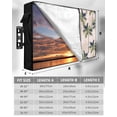 thumbnail image 7 of Outdoor TV Cover 40 to 43 Inch Weatherproof, Green Tropical Coconut Tree Waterproof TV Screen Protector for Outside Decor with Zipper and Pocket 40"L x 25"H , Summer Beach Palm Tree Beige, 7 of 7