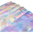 thumbnail image 3 of Coolnut Holographic Iridescent Metallic Bath Shower Curtain Liners 72x72in 100% Polyester Curtain Hook, 3 of 5