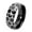 Black, variant on Men's Stainless Steel 8MM Retro Hip Hop Domed Luminous Glow Sport Soccer Ball Pattern Biker Ring European and American Style Blue Size 10