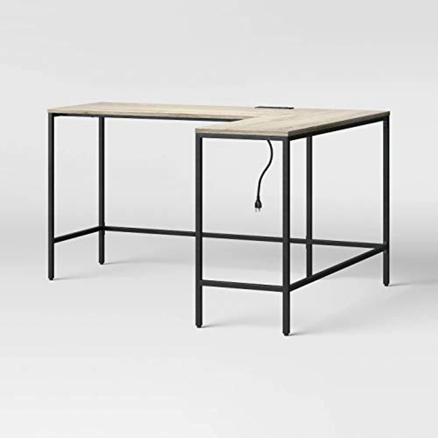 Loring wood l shaped desk deals
